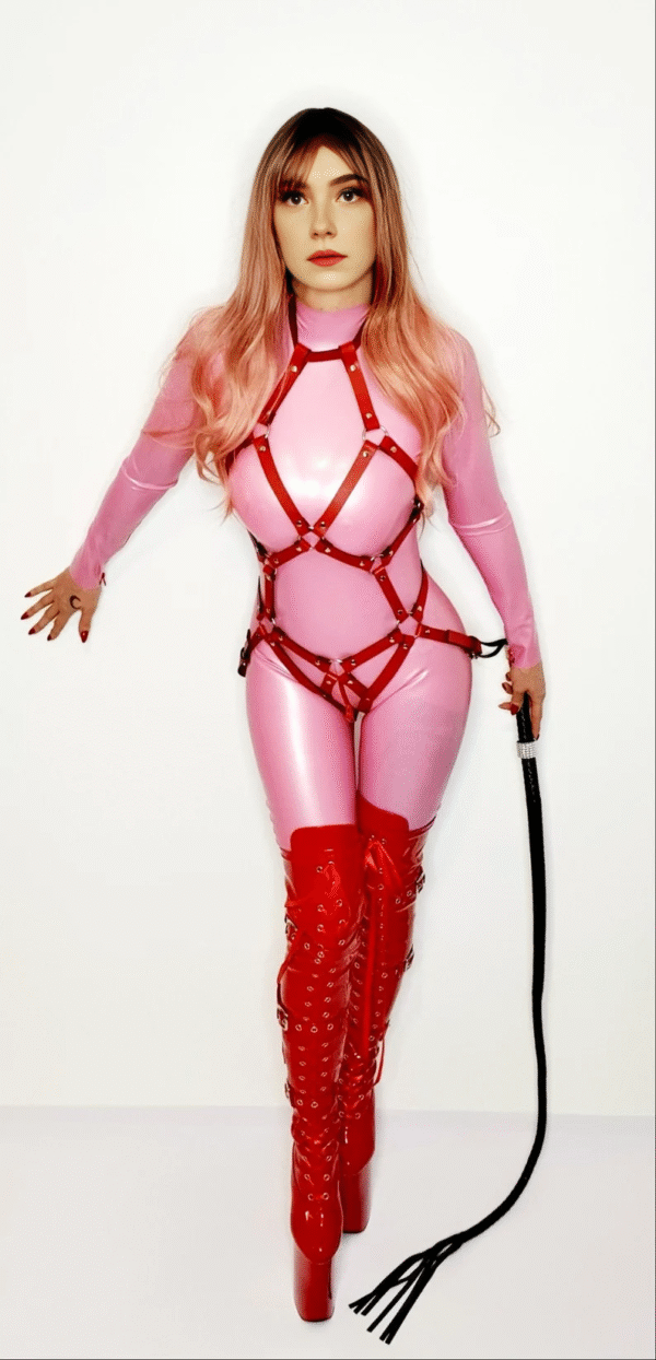 Catsuit Latex Lady Pink