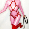 Catsuit Latex Lady Pink