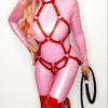 Catsuit Latex Lady Pink