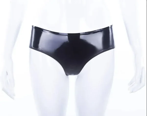 Luxe Black Latex Cheeky Knickers – Victoria Cut