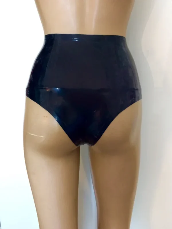 Latex Halterneck Top and Ruffle Panties Set – Sexy Two-Piece Latex Lingerie