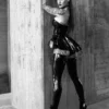 Three-Layer Belted Latex Peplum Skirt – Hourglass Shaping Waist Accent