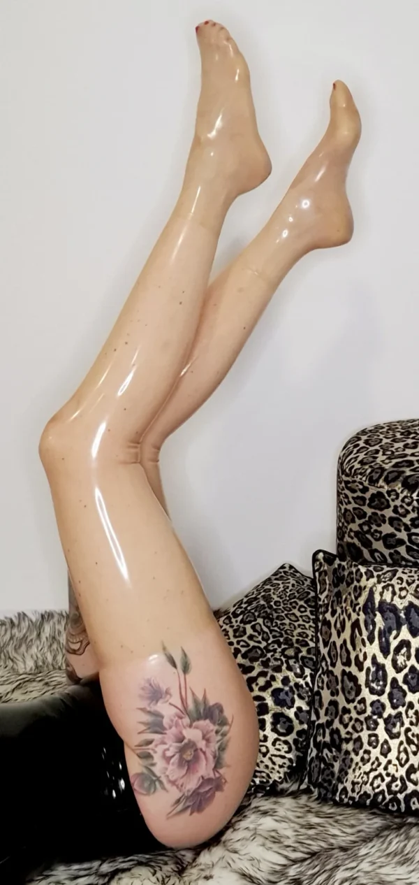 Classix Clear Transparent Latex Stockings
