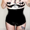 Extra High-Waisted Latex Panties – Front Zip with Double Crotch Track