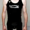 Charly Latex Tank Top – Sleek Sleeveless Fetishwear for Men in Glossy Black