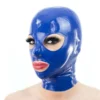 Latex Hood with Trimmed Eyes & Mouth – Single Color with Rear Zipper