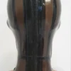 Smoke-Tinted Transparent Latex Hood with Tear-Shaped Eyes and Contrasting Mouth – Back Zip Closure