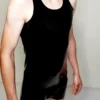 Charly Latex Tank Top – Sleek Sleeveless Fetishwear for Men in Glossy Black