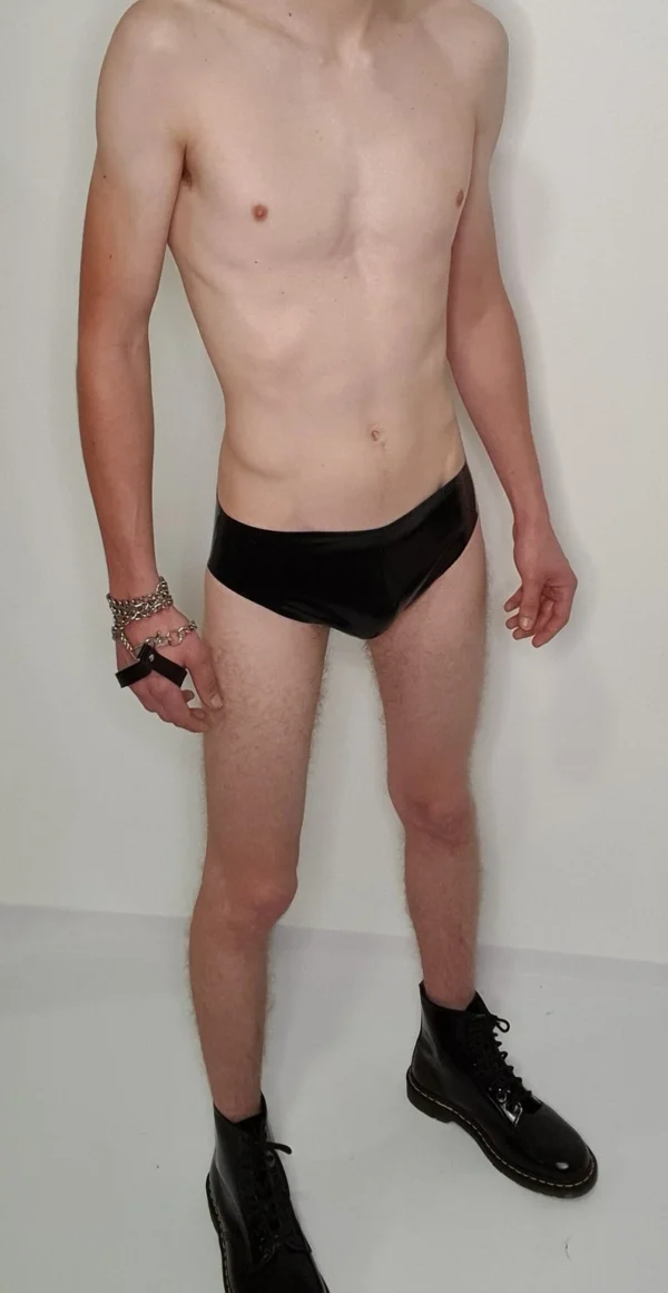 Basix Latex Briefs – Handcrafted Glossy Slip Panties with Reinforced Seams