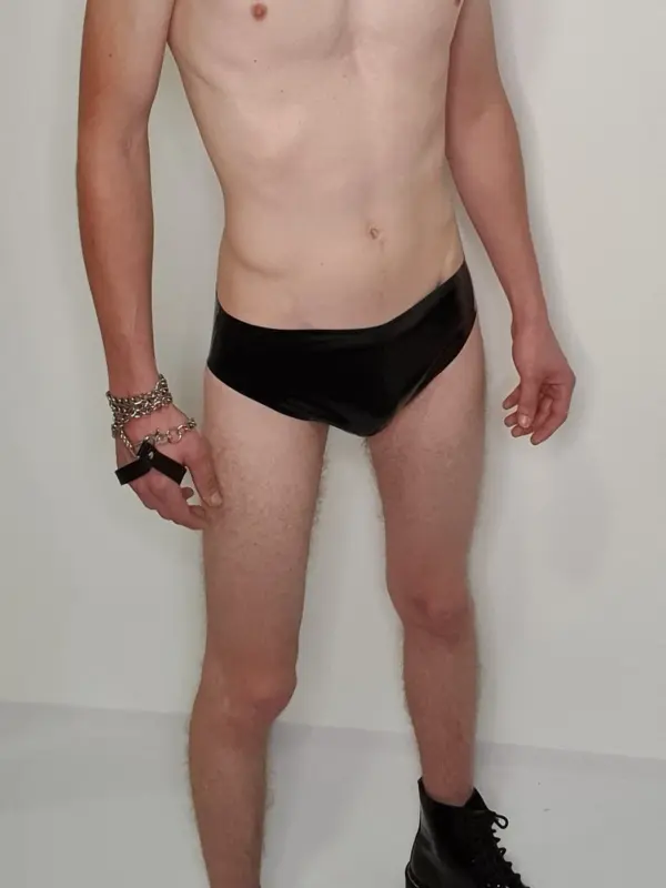 Basix Latex Briefs – Handcrafted Glossy Slip Panties with Reinforced Seams