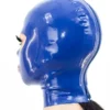 Latex Hood with Trimmed Eyes & Mouth – Single Color with Rear Zipper