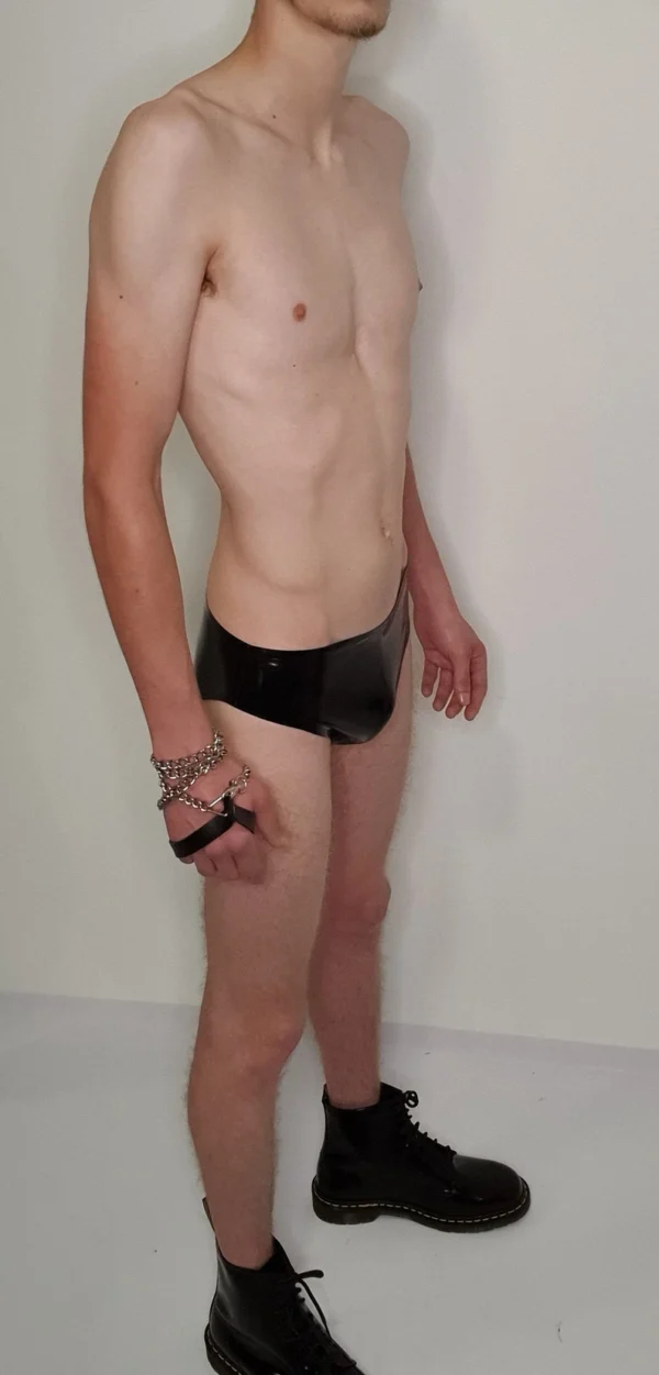 Basix Latex Briefs – Handcrafted Glossy Slip Panties with Reinforced Seams