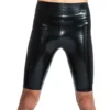 Power Latex Long Shorts - Sleek Figure-Hugging Fetish Style