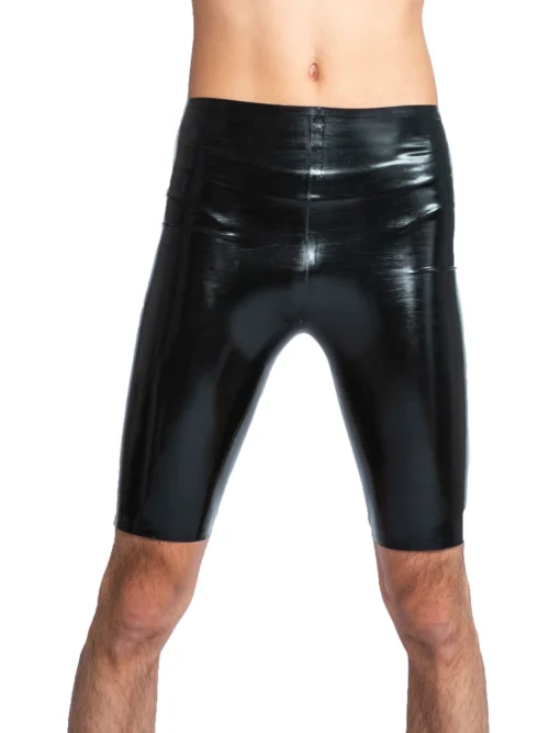 Power Latex Long Shorts - Sleek Figure-Hugging Fetish Style