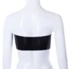 Bridget Latex Tube Crop Top – Sleek Strapless Design