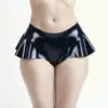 Ruffled Latex Skirted Panties – Flirty Mini Skirt Briefs for Party, Club, or Fetish Wear