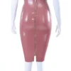 Latex Pencil Skirt with Full Back Zip