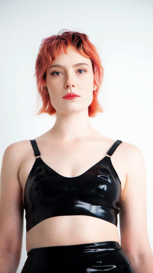 Latex Bra with Adjustable Straps in Any Colour