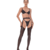 Luxe Cut-Out Garter Latex Stockings with Waist Belt – Handmade