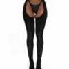 Luxe Cut-Out Garter Latex Stockings with Waist Belt – Handmade