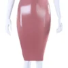 Latex Pencil Skirt with Full Back Zip