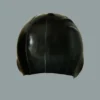 Black Latex Exterminator Hood – Highlighted Open Eyes and Trimmed Mouth Mask