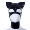 Kitty Ears Latex Hood with Back Zipper