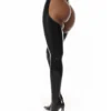 Luxe Cut-Out Garter Latex Stockings with Waist Belt – Handmade