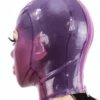 Translucent 8-Panel Latex Hood with Trimmed Eyes and Mouth