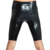 Power Latex Long Shorts - Sleek Figure-Hugging Fetish Style
