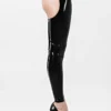 BDSM Cut-Out Latex Leggings – Open Front & Rear Design for Roleplay & Clubwear