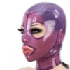 Translucent 8-Panel Latex Hood with Trimmed Eyes and Mouth