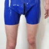 Venom Latex Boxer Shorts with Front-to-Rear Zip & Reinforced Seams