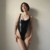 High-Cut Latex Bodysuit with Low Scoop Back – Handmade Radical Rubber One-Piece