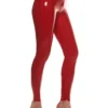 Stella High-Waist Latex Leggings with Back Seam Detail and Zipper