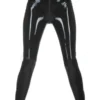 Latex Crotch Zip Leggings
