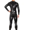 Neck Entry Latex Catsuit with Full Body Enclosure and Crotch Zip