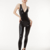 Basics Latex V-Neck Jumpsuit – Sleek & Customizable Catsuit for All Occasions