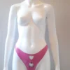 Latex Strap-On Thong with Heart Cut-Out and Detachable O-Ring – Custom Made