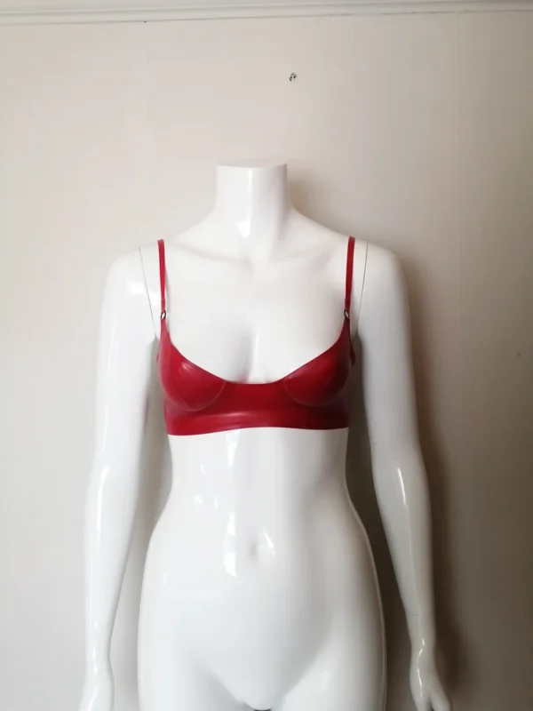 Classic Latex Round Cup Bra – Handmade, Snug Fit, UK Latex