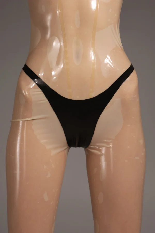 High-Cut Latex Thong – Handmade 100% Natural Rubber Lingerie