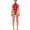Latex High-Cut Bodysuit Stella010 – Red