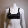 Latex Adjustable Strap Bralette Crop Top