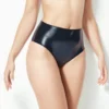 High-Waisted Latex Panties – Sleek Minimalist Cut