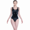 Essential Latex Bodysuit with Scoop Neckline – Sleek Minimalist Fit