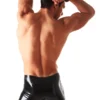 Classic Seam-Fit Latex Boxer Shorts in Glossy Black
