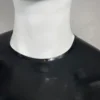 Sleek Latex Crew Neck Long Sleeve T-Shirt