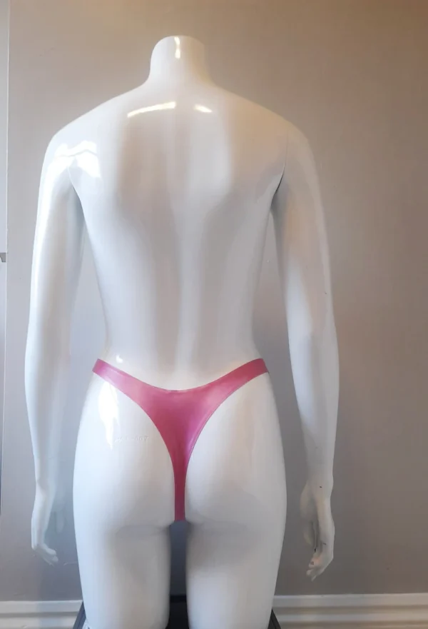 Latex Strap-On Thong with Heart Cut-Out and Detachable O-Ring – Custom Made
