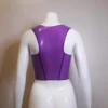 Latex Corset Style Top with Popper Front – Handmade Low-Cut Latex Tank