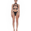 Latex Harness & Panties Set – Sexy Adjustable Wetlook Lingerie